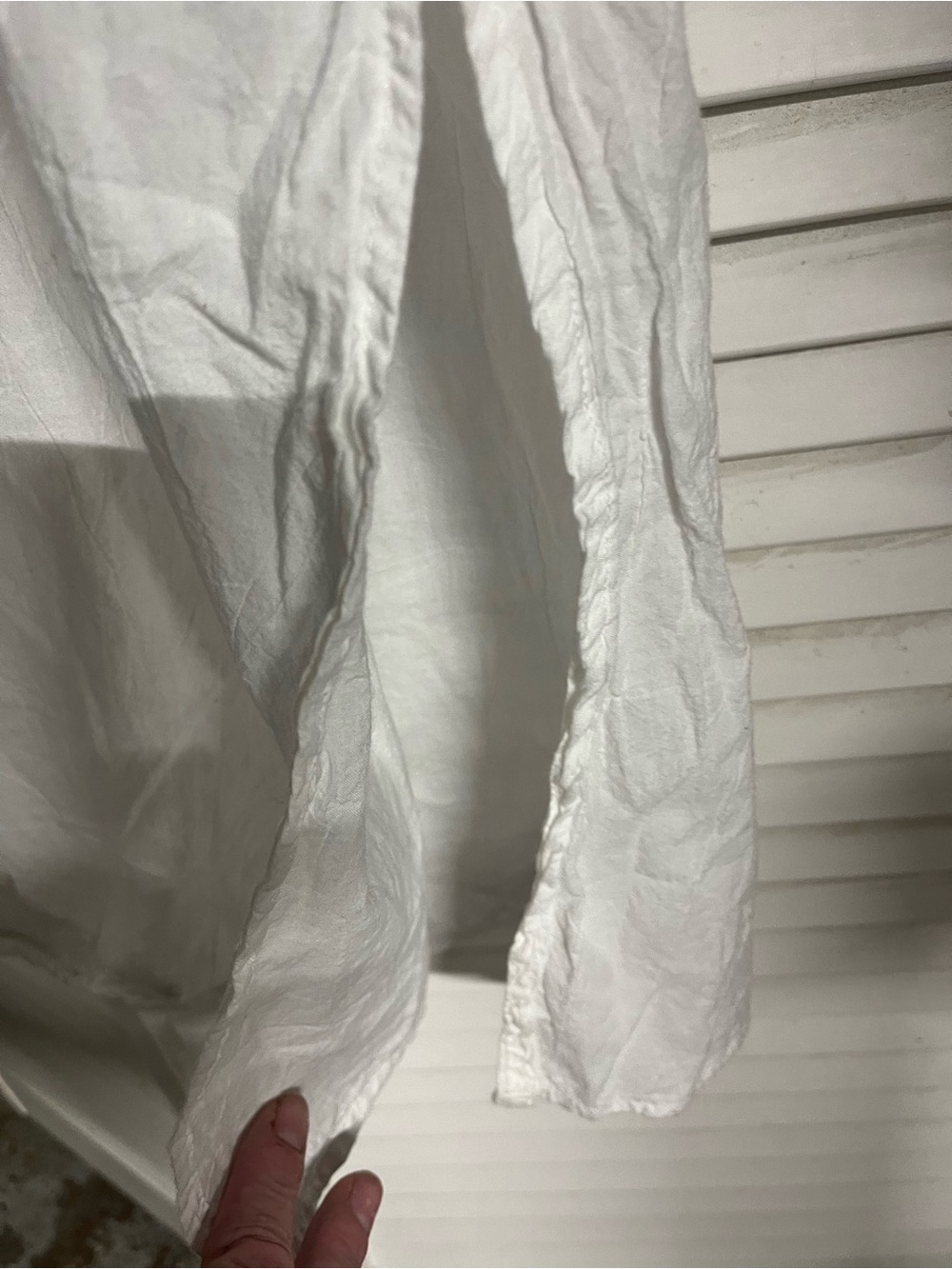 Tommy Bahama White Cotton Top with Subtle Texture - Picture 2 of 6